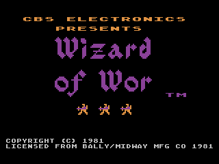 Wizard of Wor title screen
