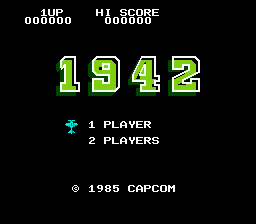 1942 title screen