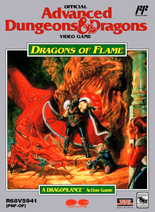 Advanced Dungeons & Dragons: Dragons of Flame box art