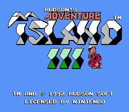 Adventure Island 3 title screen
