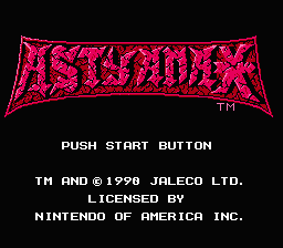 Astyanax title screen