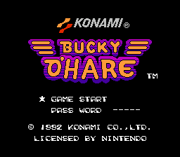 Bucky O'Hare title screen