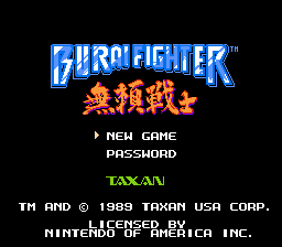 Burai Fighter title screen