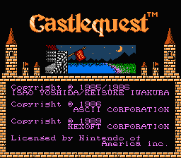 Castlequest title screen