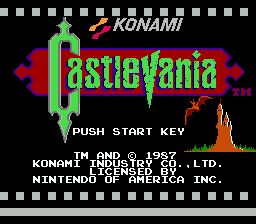 Castlevania title screen