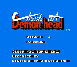 Clash at Demonhead title screen