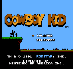 Cowboy Kid title screen