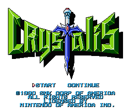 Crystalis title screen