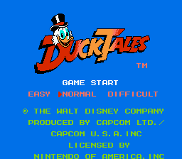 Disney's DuckTales title screen