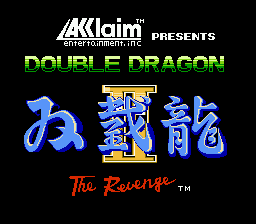 Double Dragon II: The Revenge title screen