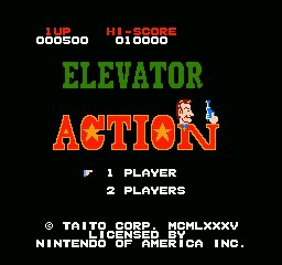 Elevator Action title screen
