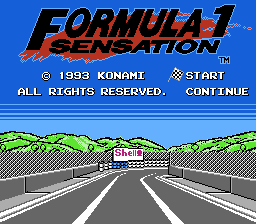 Formula 1 Sensation title screen
