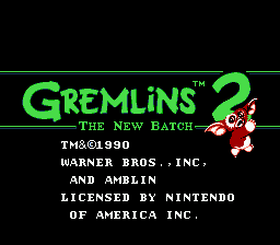 Gremlins 2: The New Batch title screen