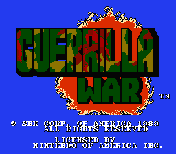 Guerrilla War title screen