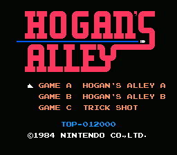 Hogan's Alley title screen
