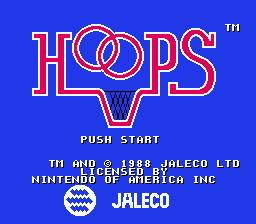 Hoops title screen
