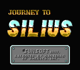 Journey to Silius title screen