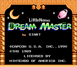 Little Nemo: The Dream Master title screen