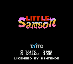 Little Samson title screen