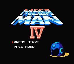 Mega Man 4 title screen
