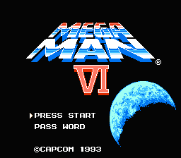 Mega Man 6 title screen