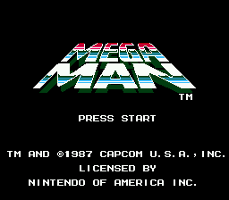 Mega Man title screen