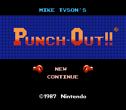 Mike Tyson's Punch-Out!! title screen