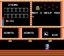 Milon's Secret Castle gameplay screenshot