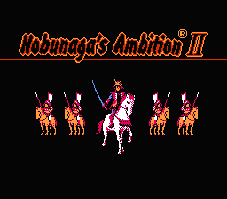 Nobunaga's Ambition II title screen
