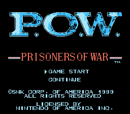 P.O.W.: Prisoners of War title screen