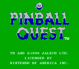 Pinball Quest title screen