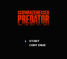 Predator title screen