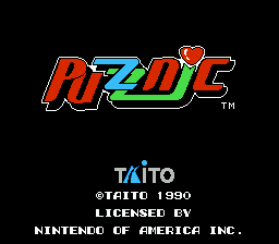 Puzznic title screen