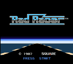 Rad Racer title screen