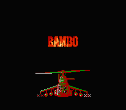 Rambo title screen