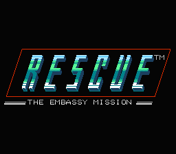 Rescue: The Embassy Mission title screen