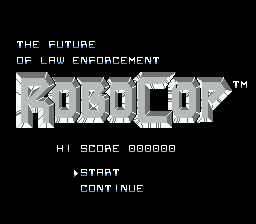 RoboCop title screen