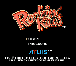 Rockin' Kats title screen