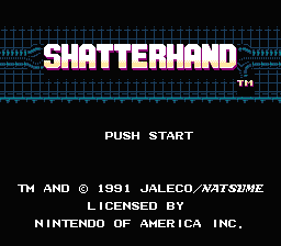 Shatterhand title screen