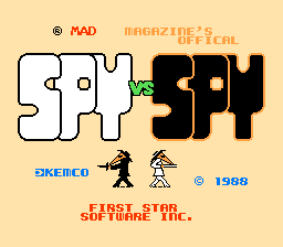 Spy vs Spy title screen
