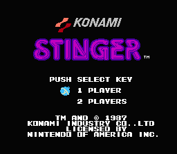 Stinger title screen
