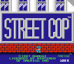 Street Cop title screen