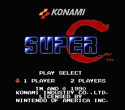Super C title screen