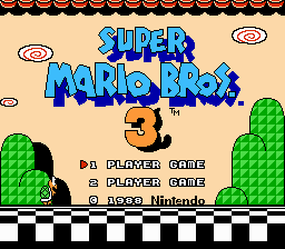 Super Mario Bros. 3 title screen