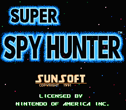 Super Spy Hunter title screen