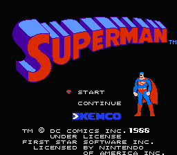 Superman title screen
