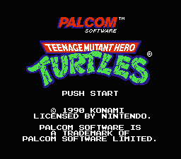 Teenage Mutant Ninja Turtles title screen
