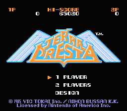 Terra Cresta title screen