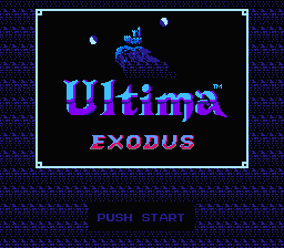 Ultima: Exodus title screen