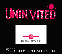 Uninvited title screen